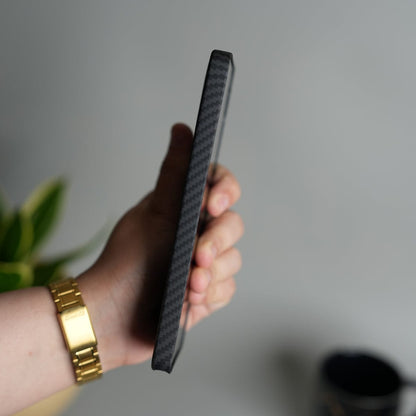 Galaxy S26 Ultra Carbon Fiber Texture Design Hard Pc MagSafe Case Cover BLACK