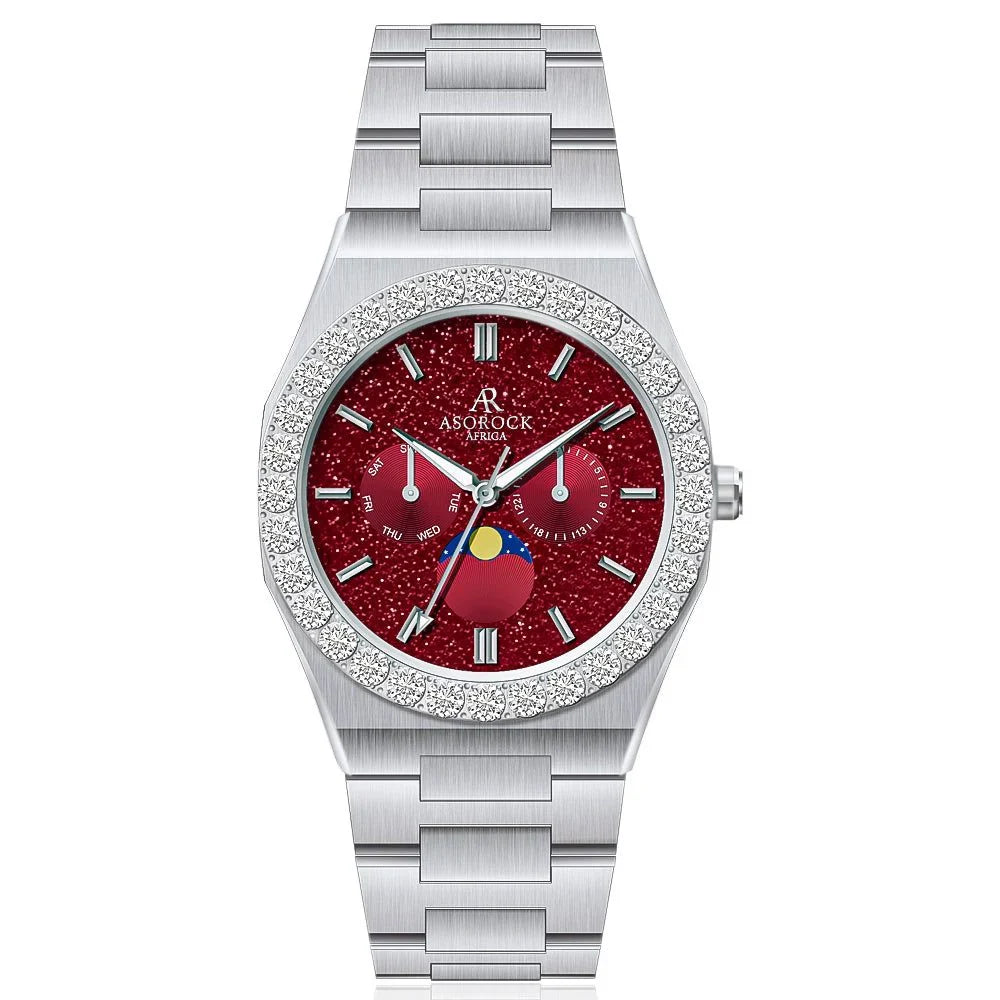 Iced diamond bezel transporter - plain straps