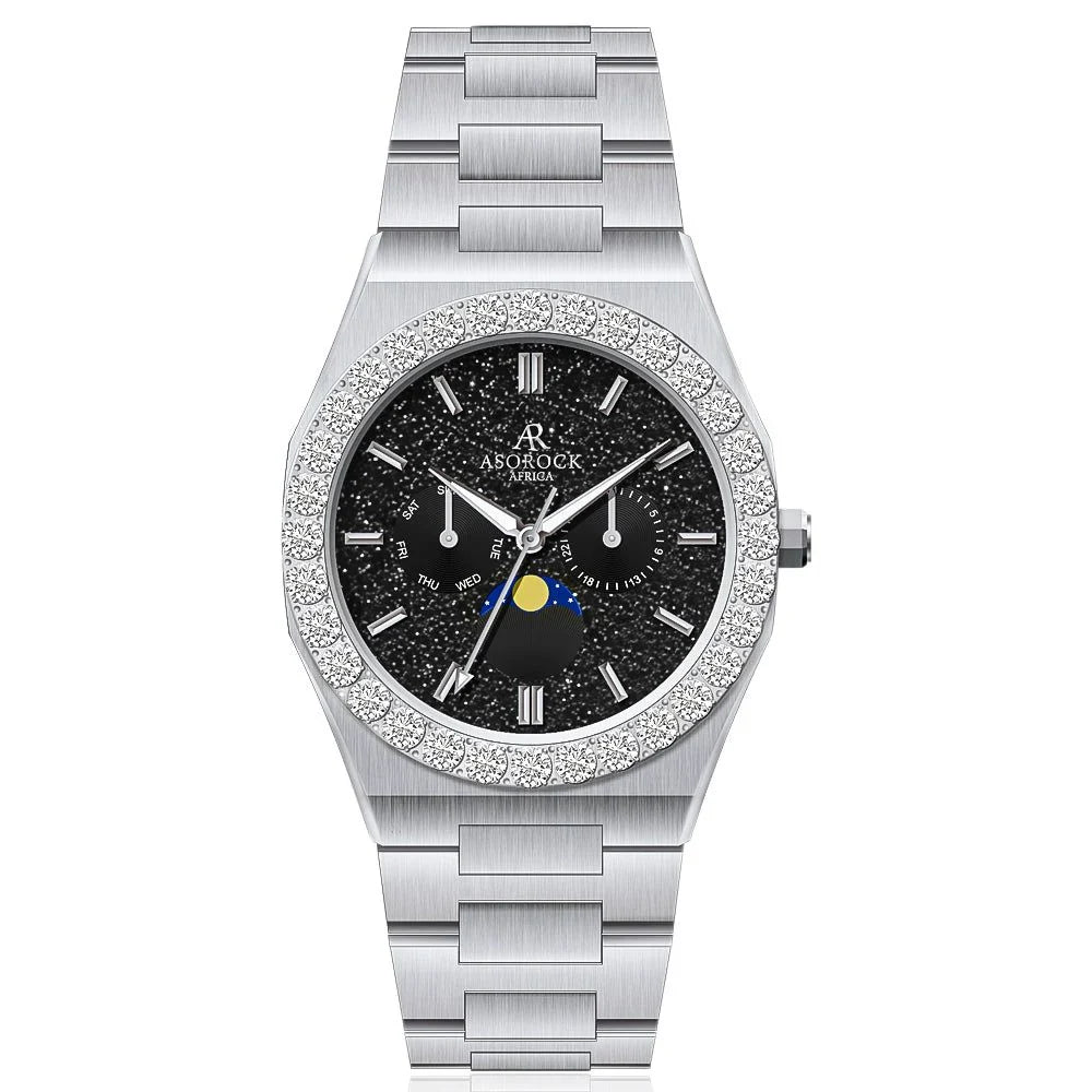 Iced diamond bezel transporter - plain straps