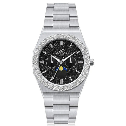 Iced diamond bezel transporter - plain straps