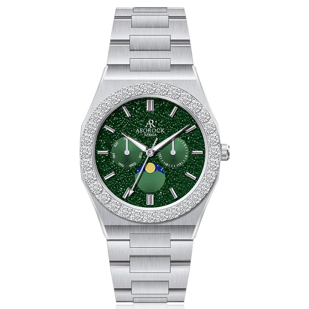 Iced diamond bezel transporter - plain straps