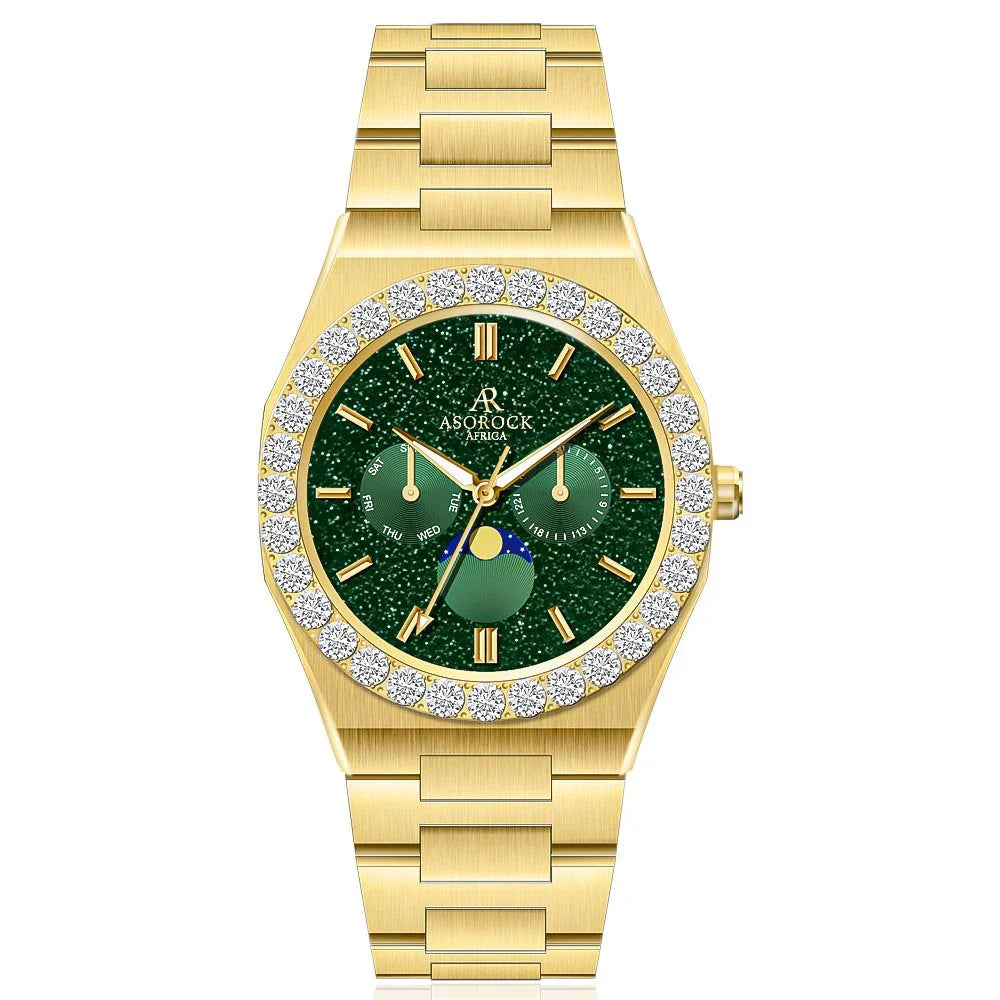Iced diamond bezel transporter - plain straps