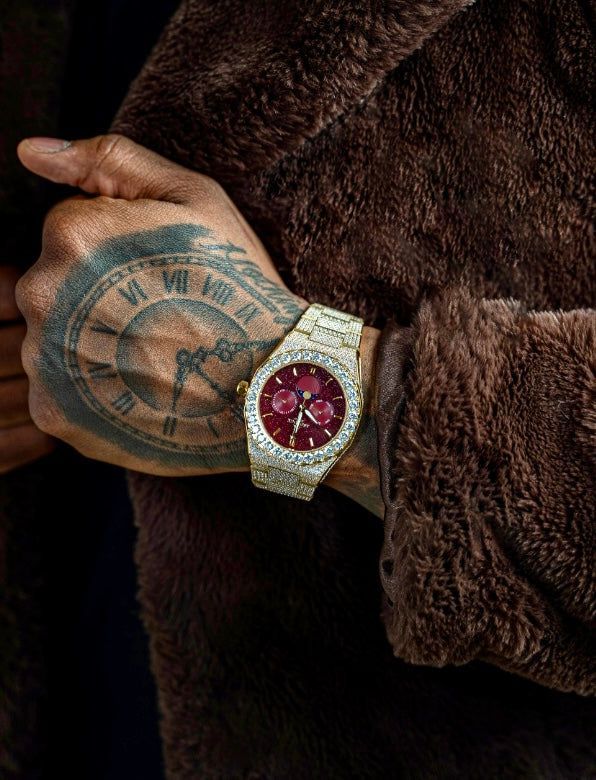 Iced transporter - Big diamond bezel - Fully iced strap