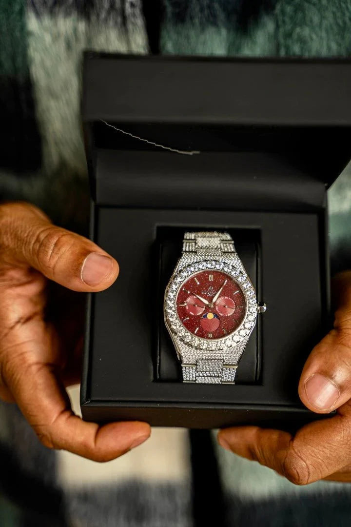 Iced transporter - Big diamond bezel - Fully iced strap