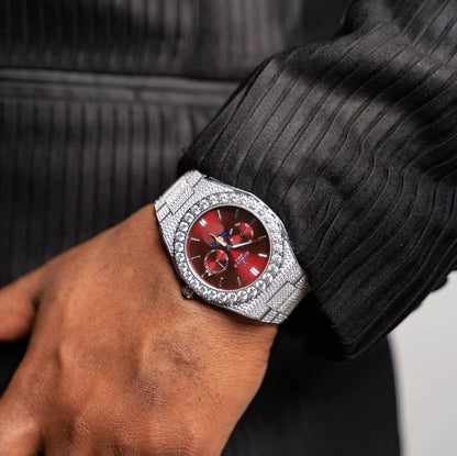 Iced transporter - Big diamond bezel - Fully iced strap