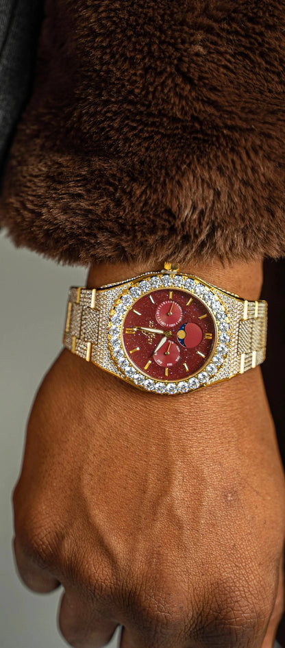 Iced transporter - Big diamond bezel - Fully iced strap