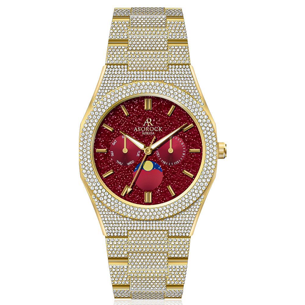 Iced transporter - Small diamond bezel - Fully iced strap