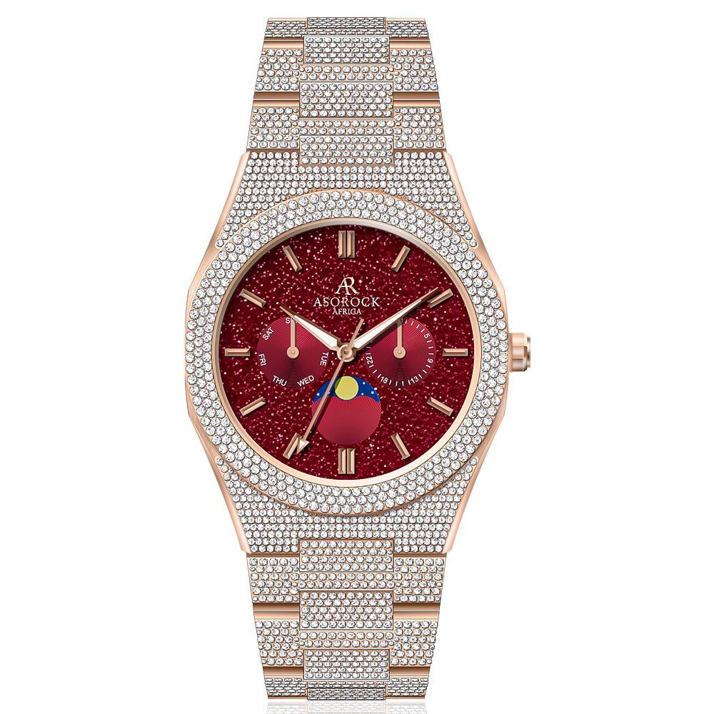 Iced transporter - Small diamond bezel - Fully iced strap
