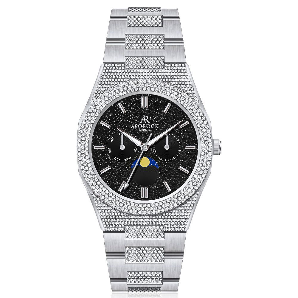 Iced transporter - Small diamond bezel - Half iced strap