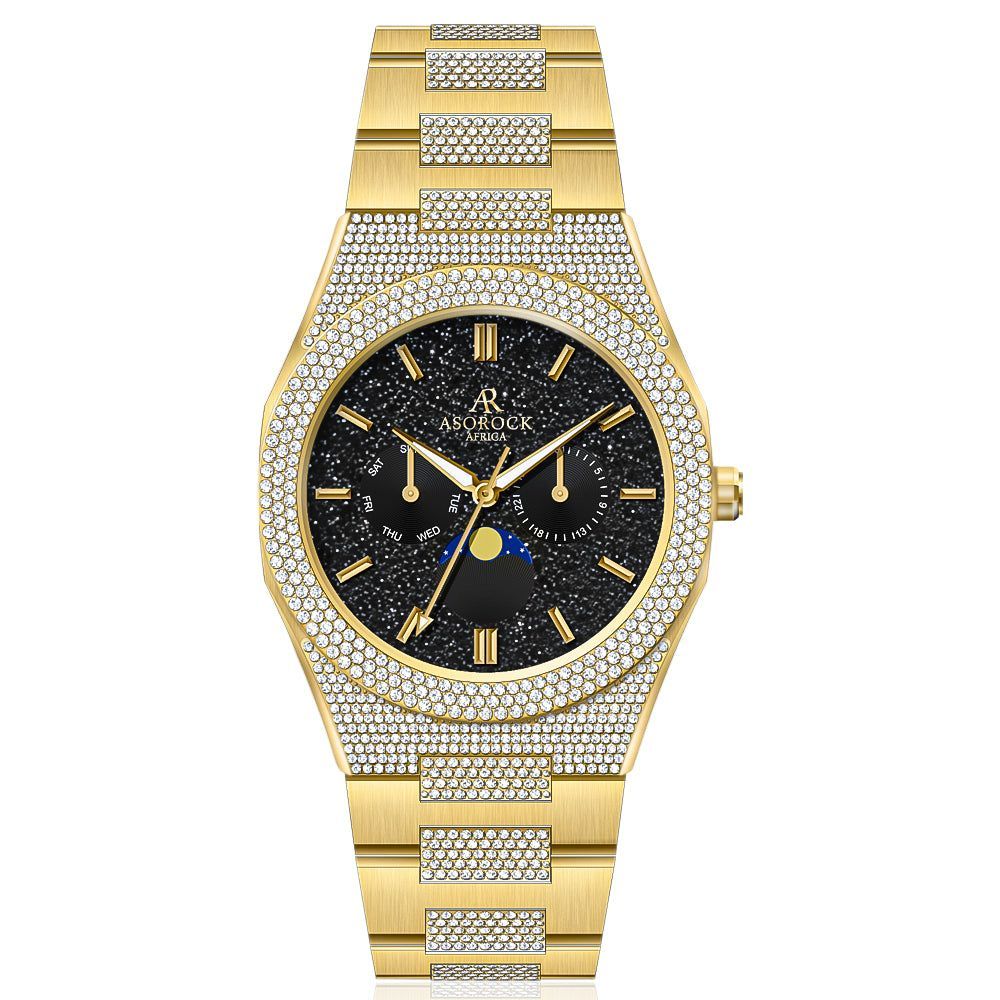 Iced transporter - Small diamond bezel - Half iced strap