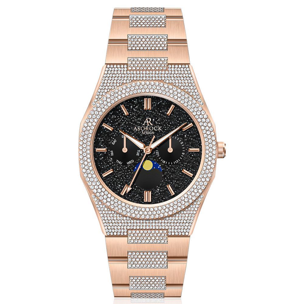 Iced transporter - Small diamond bezel - Half iced strap