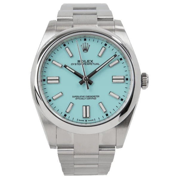 Rolex Oyster Perpetual Tiffany Blue Dial 124300 41 mm