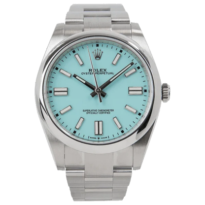 Rolex Oyster Perpetual Tiffany Blue Dial 124300 41 mm