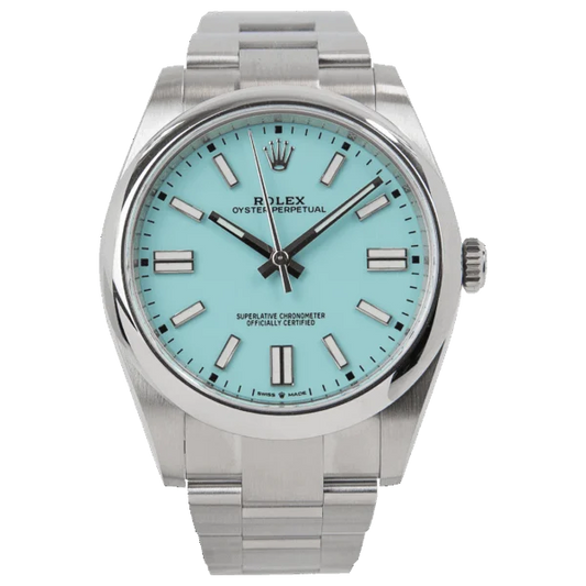 Rolex Oyster Perpetual Tiffany Blue Dial 124300 41 mm