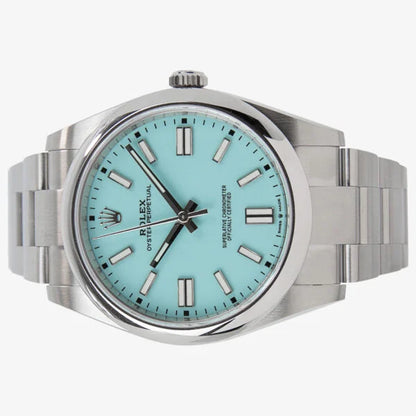 Rolex Oyster Perpetual Tiffany Blue Dial 124300 41 mm