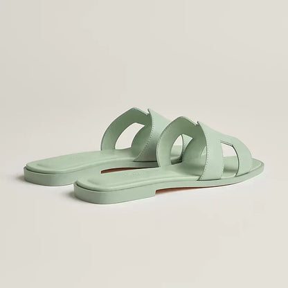 Hermes - Claquettes Vert d'eau