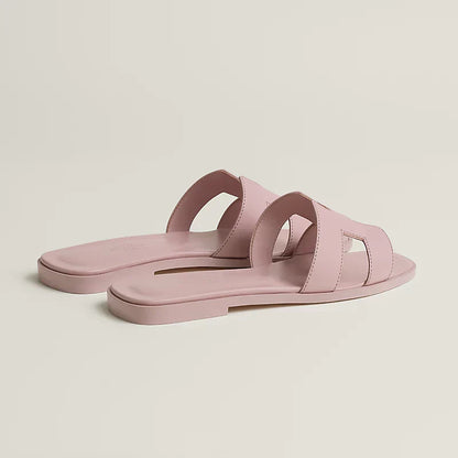 Hermes - Claquettes Rose Cancan