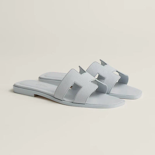 Hermes - Claquettes Bleu glacier