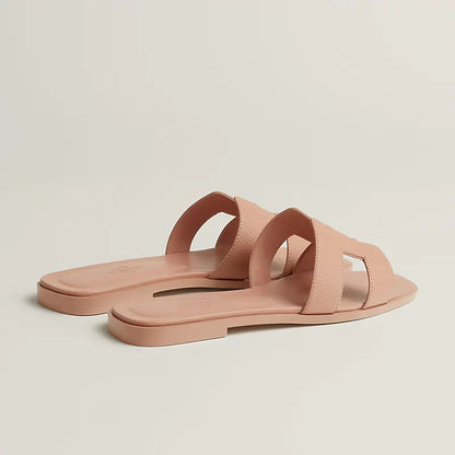 Hermes - Claquettes Beige perlino