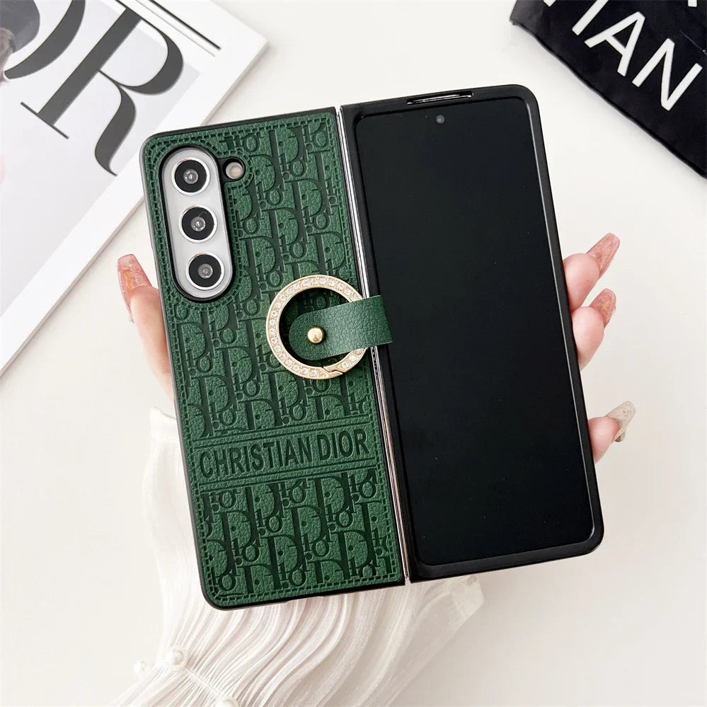 Elegant Ring Leather Case – Chic & Protective Design
