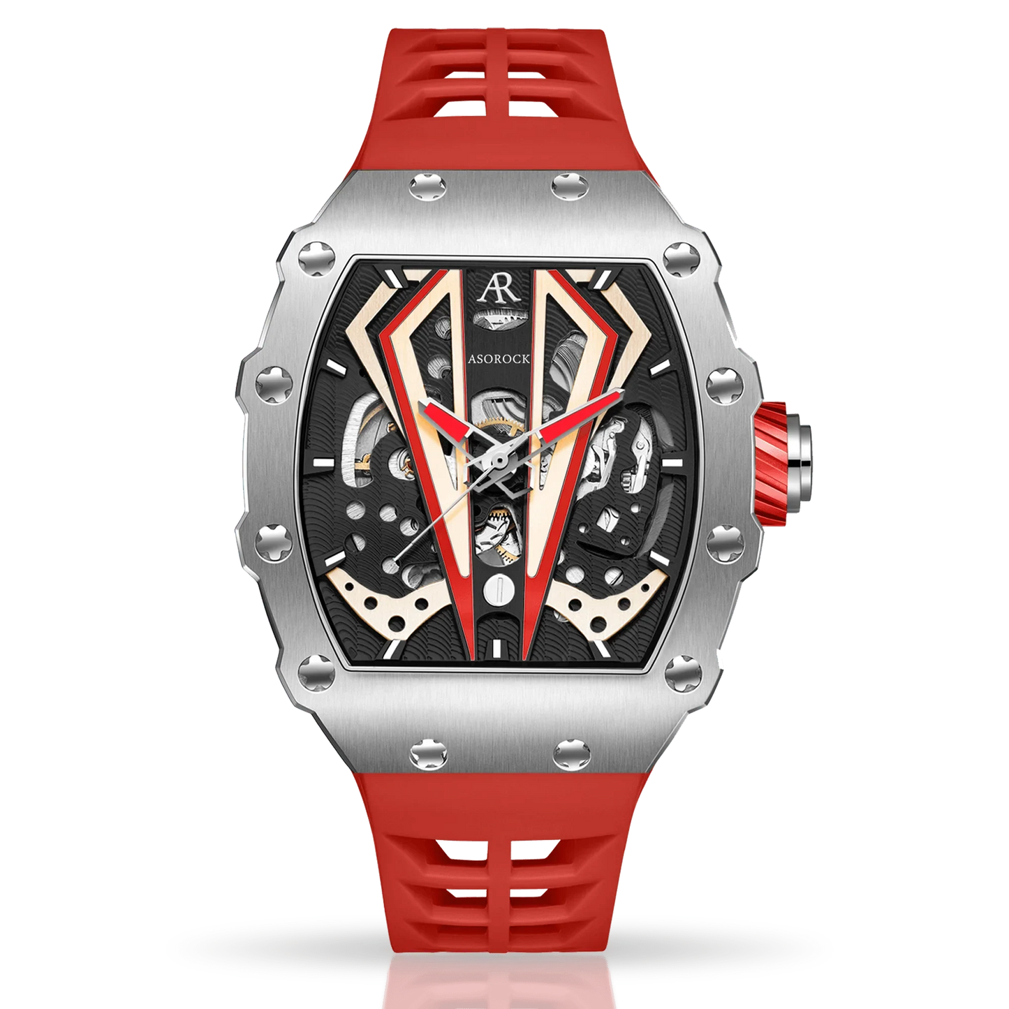 Silver/red Motorsport V2 automatic