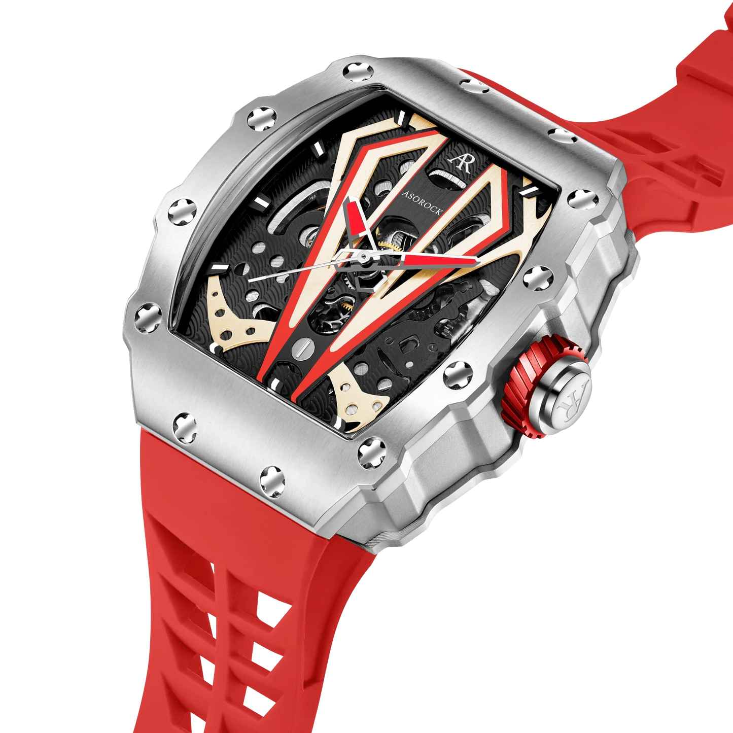 Silver/red Motorsport V2 automatic