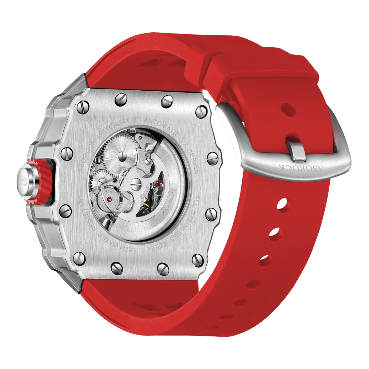 Silver/red Motorsport V2 automatic