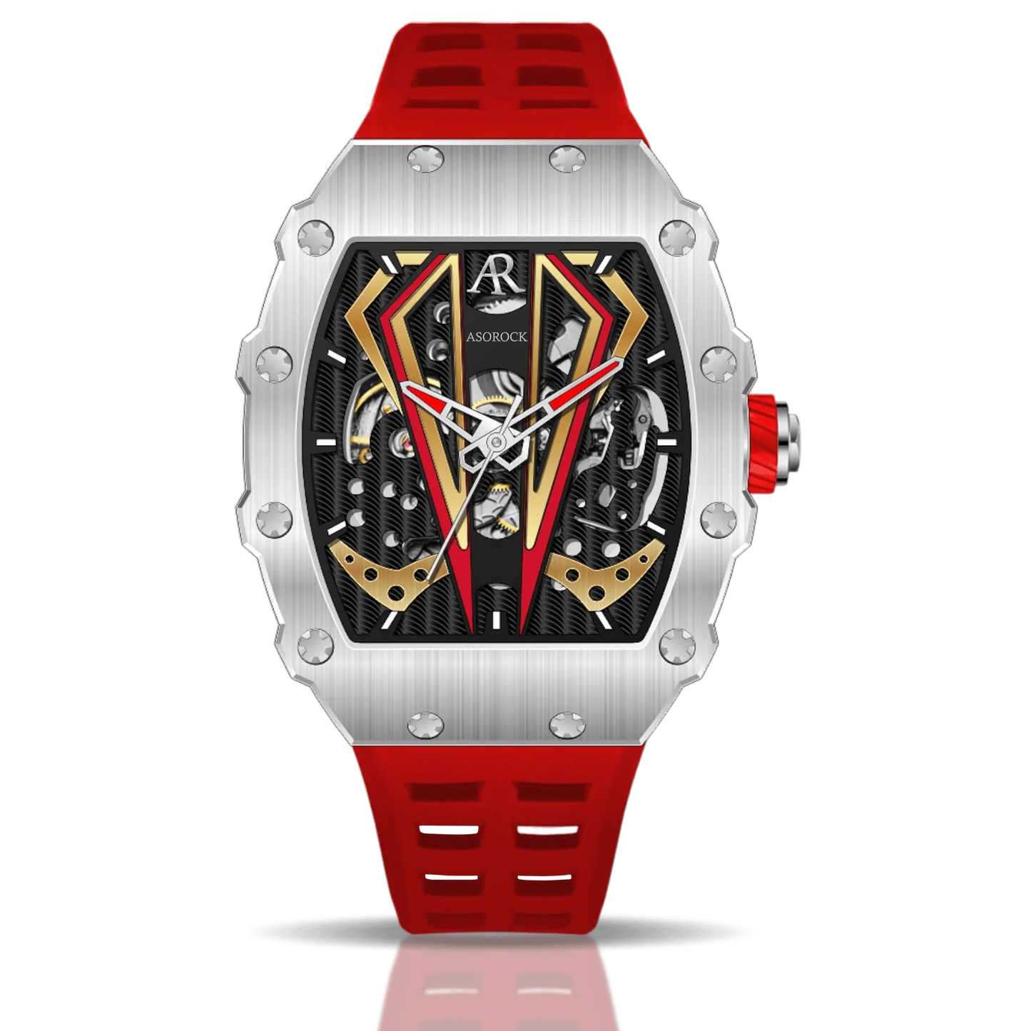 Silver/red Motorsport V2 automatic
