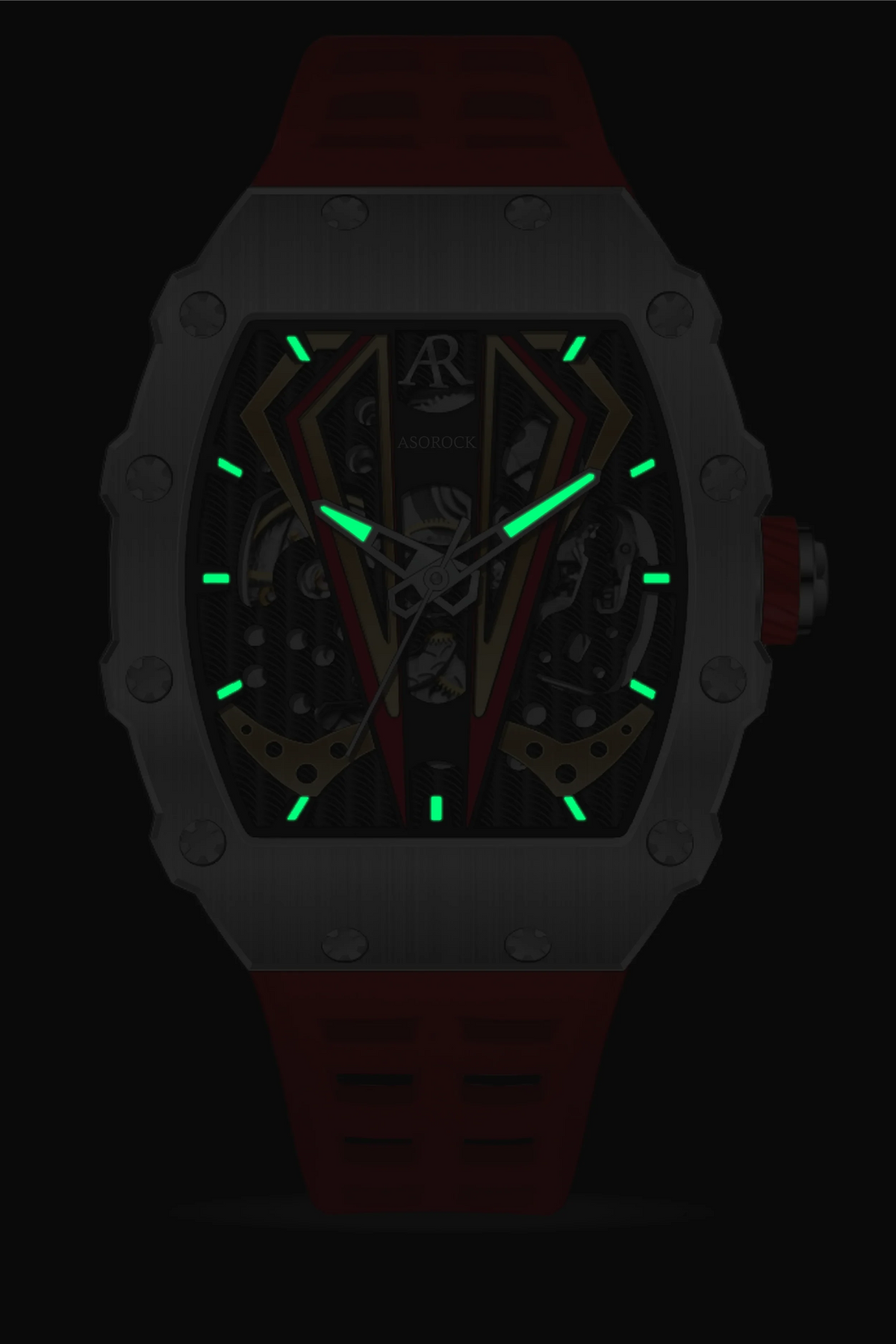 Silver/red Motorsport V2 automatic