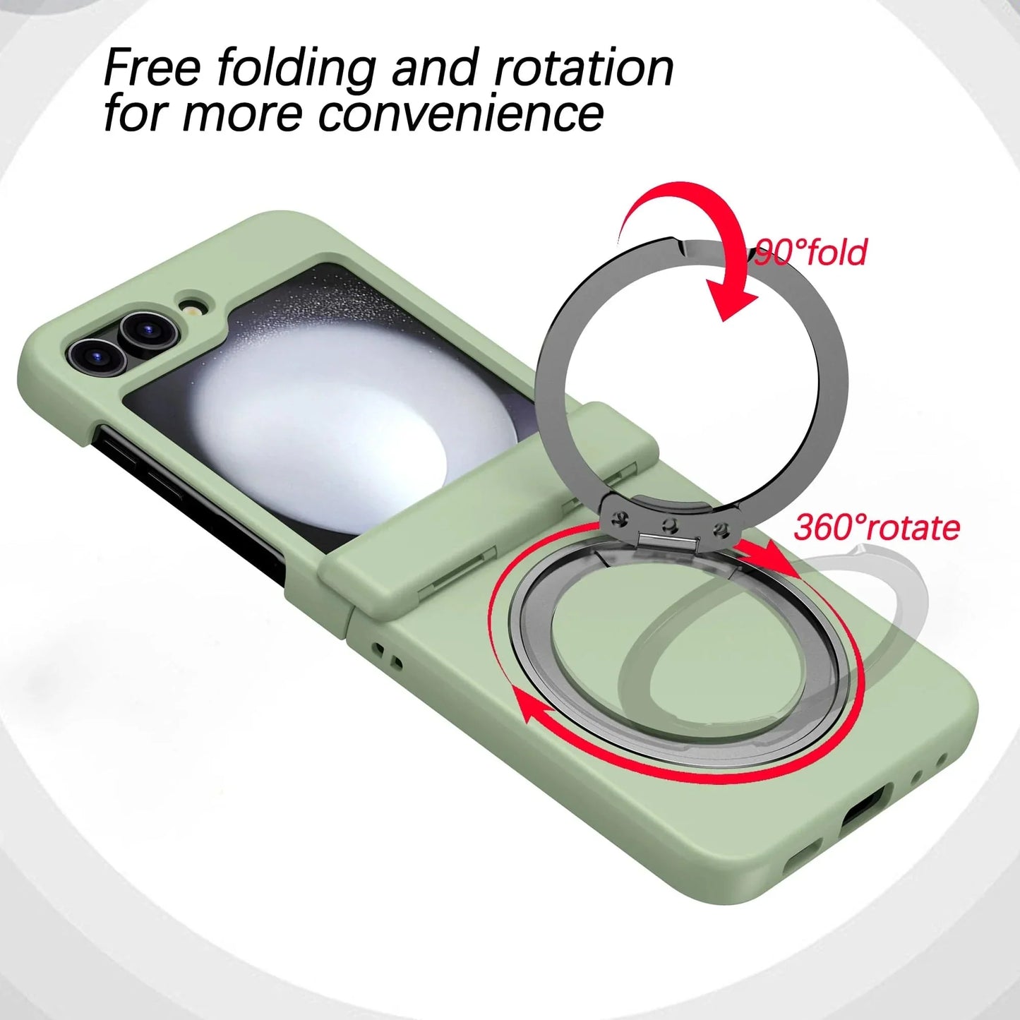 Samsung Z Flip Ring Holder Protective Case