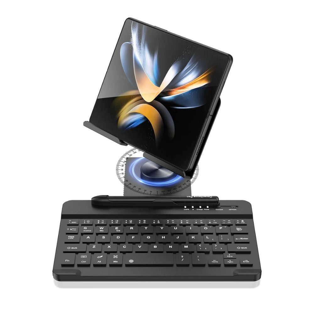 WorkDesk Pro™ Z Fold Wireless Keyboard & 360° Multi-Angle Stand Set