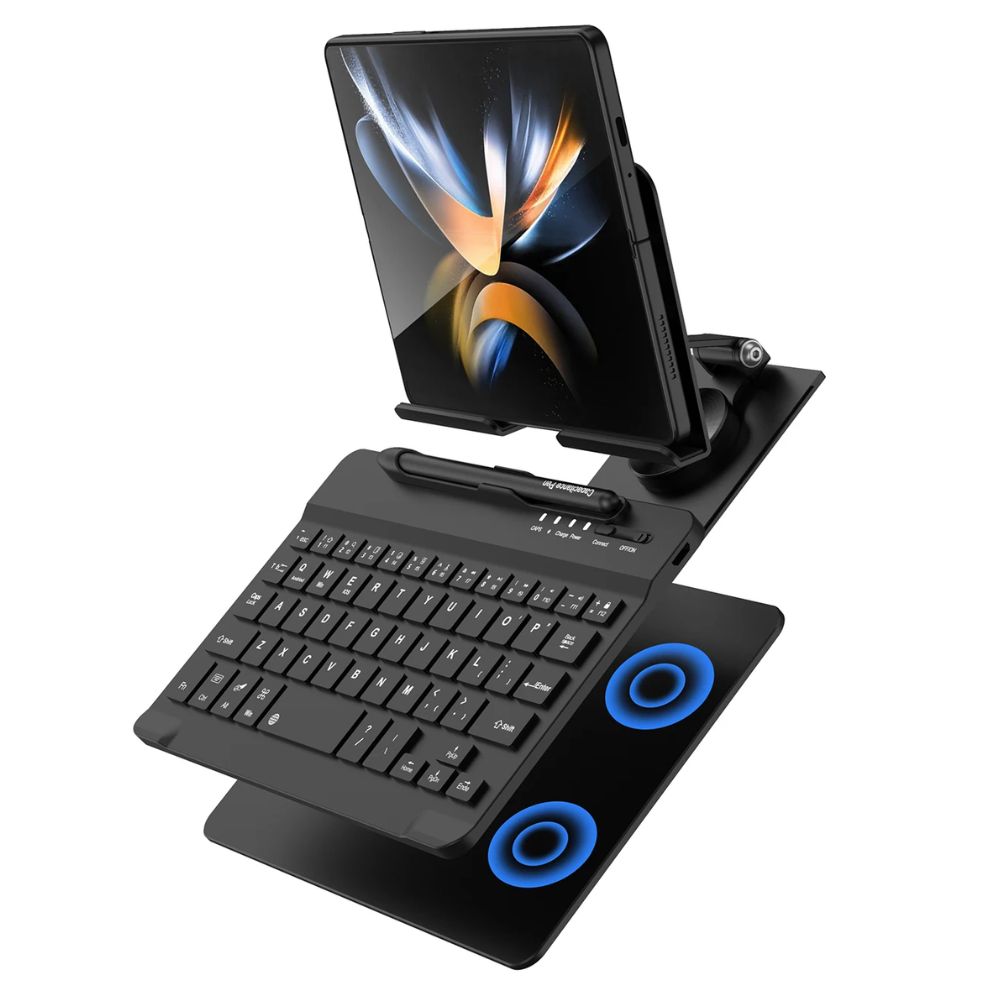 WorkDesk Pro™ Z Fold Wireless Keyboard & 360° Multi-Angle Stand Set